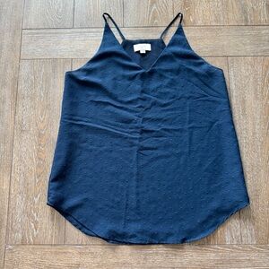LOFT Blue Fitted Camisole Top
